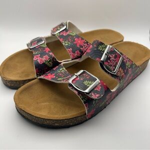 Floral Cork Sandals